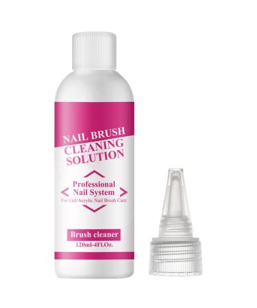 Gel Nail Slip Solution - 120ml Anti-Smudge Liquid for Gel Nails | Water-Based Nail Polish Remover | Professional Liquid Manicure Brush Cleaner