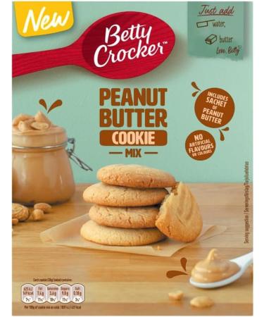 Baking Mix Bundle Containing Betty Crocker Peanut Butter Brownie Mix 350g & Betty Crocker Peanut Butter Cookie Mix 310g (2 Pack) - Buy Online on GoSupps.com