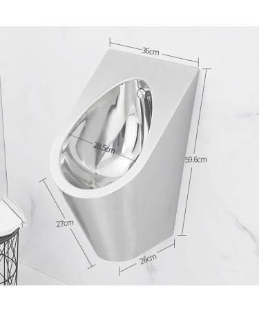 Household Items Vertical Stainless Steel Steel Urinal High-Efficiency Induction Flushing Men's Urinal Bathroom Accessories Urinal Suitable for Various Families Hotels Re (Single Piece Urinal) - Buy Online on GoSupps.com