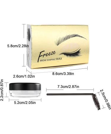 Eyebrow Shaping Gel - Transparent Brow Gel | Long Lasting Eyebrow Styler with Brush Sweat-Proof Instant Shaping Gel for Men Women Cle-ca - Buy Online on GoSupps.com
