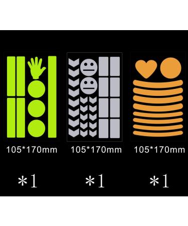 Reflective Helmet Stickers for Bikes, Motorcycles, Strollers - 47 pcs (3 Pack, 6.7 x 4.1 Inches) - Buy Online on GoSupps.com