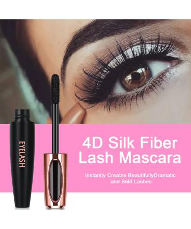 2 Pack 4D Silk Fiber Lash Mascara - Long Lasting & Waterproof Lengthening Formula for Exquisitely Full Eyelashes | Smudge-Proof All Day - Buy Online on GoSupps.com