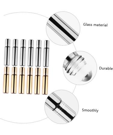 FRCOLOR 12pcs Essential Oil Perfume Roller Bottles - Refillable Glass Bottles with Gemstones - Perfect for Travel & DIY Fragrances - Buy Online on GoSupps.com