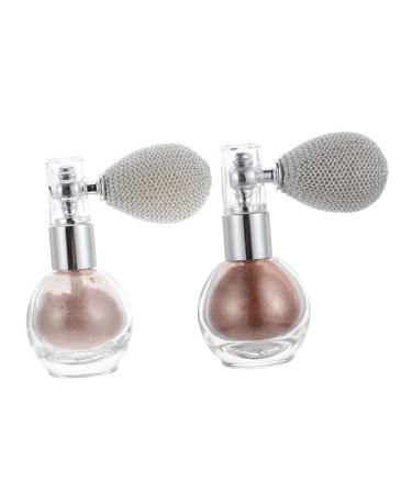 2pcs Spray Glitter Highlighter Highlighting Powder Spray Body Makeup Highlight Powder Flash Luster