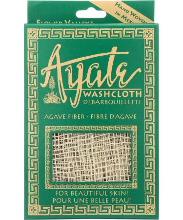 Flower Valley Ayate Fiber Washcloth (1xeach)