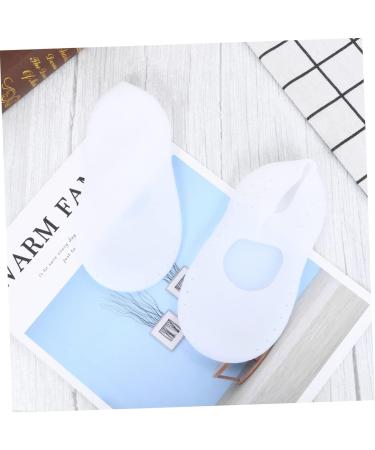 GALPADA 1 Pair Waterproof Beach Socks Womens Breathable Socks Moisturizing Gel Socks Anti- Slid Beach Socks Silicone Sock for Men Moisturizing Socks Men and Women White Foot Protector White M - Buy Online on GoSupps.com