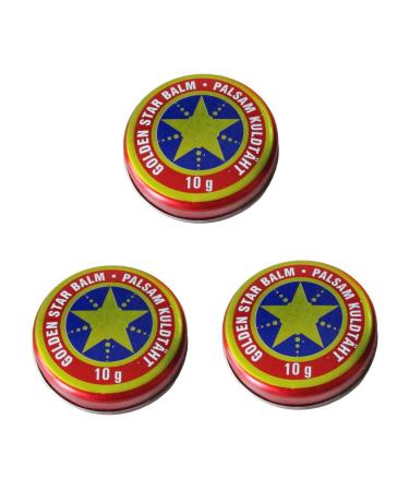 3x (3 pieces) 10g balm Golden Star Balm balms Star of David Gold Star