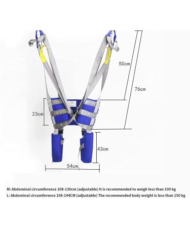 Divided Leg Sling for Elderly Disabled Patient Hoist Sling Stair Transfer Belt Full Body Patient Lift Sling Medical Walking Standing Aids Carrier Patient Lifter Divided Leg Sling Blue M - Buy Online on GoSupps.com
