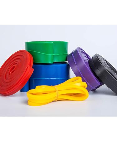 Buy Ergonomic Yellow Stretch Exercise Band - Resistance Bands for Fitness Strength Training & Pull Up Assistance - 81.9x0.2in - International Shipping Available - Buy Online on GoSupps.com