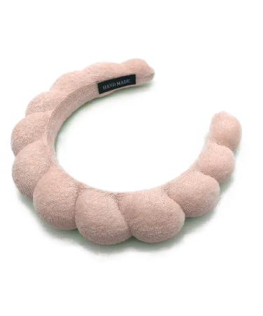 The French Beauty Company Terry Cloth Headband for Women - Skincare, Face Washing, Makeup, Haircare - Ballet Blush Pink - Buy Online on GoSupps.com