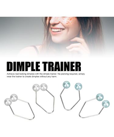 Sonew 2 Pairs Dimple Trainer Stainless Steel Face Dimple Training Ball Easy to Wear Dimple Maker to Create a Beautiful Smile - Buy Online on GoSupps.com