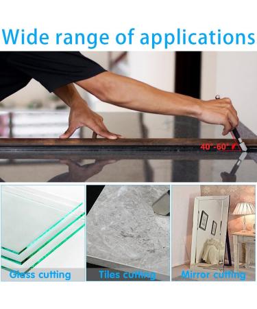 Glass Cutters 2-22mm - Tool for Thick Glass, Tiles, Mirror, Mosaic Cutting - Automatic Oil Feed, 3 Carbide Heads - Buy Online on GoSupps.com