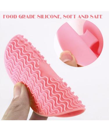 Silicone Makeup Brush Cleaning Pad - Cosmetic Cleaner for Valentines Day (2 Pack - Green & Pink) - Buy Online on GoSupps.com