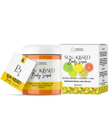 Aromatherapy Body Scrub for Glowing Skin | Exfoliating Sugar & Soothing Extracts | 8oz Orange - Nourish Dull Skin International Shipping - Buy Online on GoSupps.com