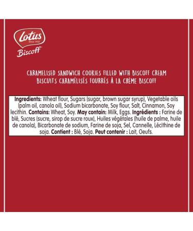 Lotus Biscoff - Caramelized Sandwich Cookies - Original Biscoff Cream Filling 1 sleeve of 15 cookies - Buy Online on GoSupps.com