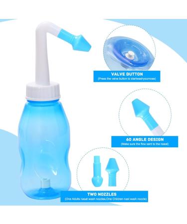 Linxiu Neti Pot | Sinus Rinse & Nasal Wash Bottle - 300 ML for Adults & Kids | Effective Nasal Irrigation Cleaner - Buy Online on GoSupps.com