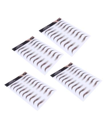 Ipetboom 4pcs Men Women Shaping Eyebrow False Like Hair for D Stimulation Water Female Eyebrows Brow