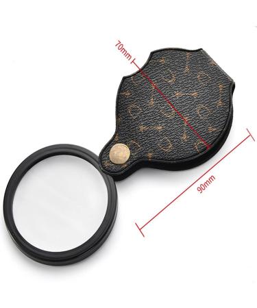 PLABBDPL Handheld Magnifier 15x - Foldable Pocket Reading Aid - 70mm Magnifying Glass for Easy Reading - Buy Online on GoSupps.com