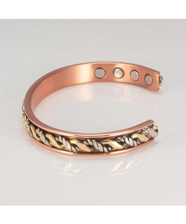 Enermagix Magnetic Copper Bracelets for Men & Women - 99.9% Solid Copper Cuffs with 3516 Gauss Magnets - Shop Internationally! - Buy Online on GoSupps.com