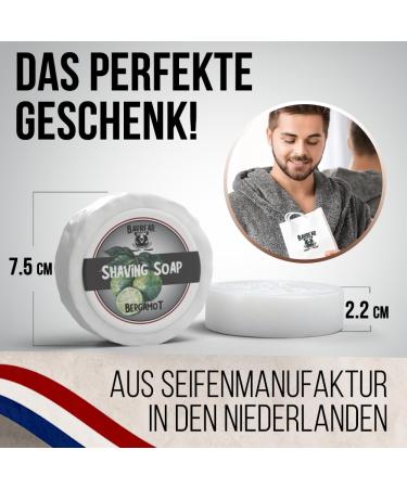 Barbear Shaving Soap Gift Box | Jumbo Size Bergamot Sandalwood & Ocean Soaps | Handmade with Power Formula for Luxurious Shaving Foam - Buy Online on GoSupps.com