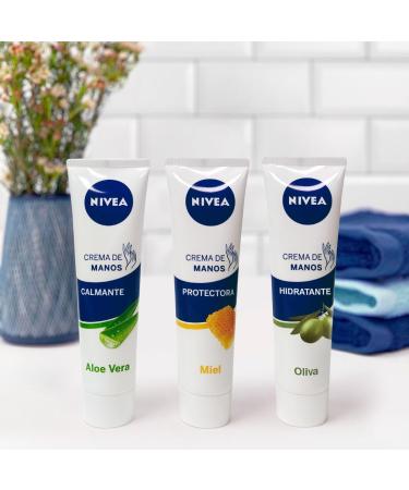 NIVEA Hand and Nail Cream - 600 ml (6 x 100 ml) Honey - Moisturizing Care for Hands & Nails - Buy Internationally - Buy Online on GoSupps.com