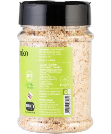 Keto Panko Rind Crumb 3 X 150g Pots - Available in Multiple Flavours - Keto Gluten & Allergen Free Low Carb High Protein - Handmade in Britain with Family Recipe (Garlic) - Buy Online on GoSupps.com