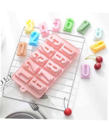 PRETYZOOM Cake Stencils Number Chocolate Mold Candle Silicone Mold Molde De para Chocolate para Chocolate De Chocolate Molds Ice Cube Mold Soap Mold Handmade Soap Happy Birthday - Buy Online on GoSupps.com