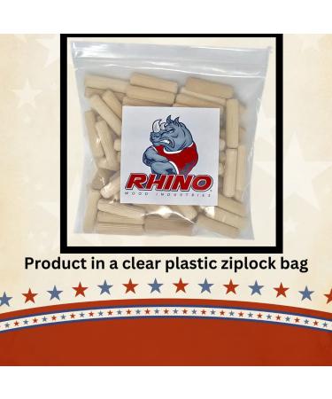 100 Pack 3/8 x 2 Wooden Dowel Pins Wood Kiln Dried Fluted and Beveled Made of Hardwood 3/8 x 2 100 - Buy Online on GoSupps.com