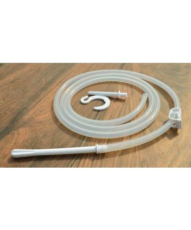 Platinum Cured Silicone Tube & Nozzle Set for 2 Quart & 1.5 Quart Stainless Steel Enema Can - High-Quality Enema Accessories - Buy Online on GoSupps.com