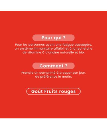 Santarome - Ac rola Bio 1000 - Compl ment alimentaire tonifiant - R duit la fatigue - Enrichi en Vitamine C - 60 comprim s - Vegan - Made In France - Buy Online on GoSupps.com