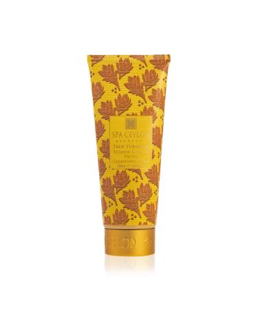 SPA CEYLON True Turmeric Vitamin C Glow Facial Cleansing Foam | For All Skin Types | Acne Prone and Dark Spots | Vitamin C | Foaming Facial Cleanser
