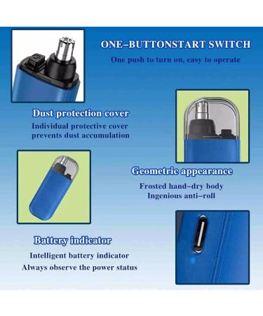 Pikapipy Nose Hair Trimmer - 2024 Konka Electric Trimmer for Men | IPX7 Waterproof Rechargeable Painless & Detachable Dual Edge Blade - Shop Now - Buy Online on GoSupps.com