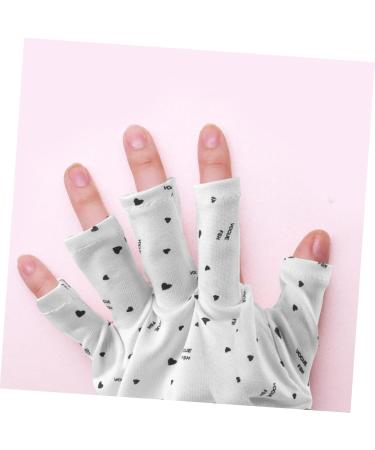 minkissy 4 Pairs Nail Gloves Gel Manicure Uv Gloves Fingerless Anti Uv Glove Uv Protection Gloves for Manicures Uv Gloves for Gel Manicures Miss Polyester Non-Slip Light - Buy Online on GoSupps.com