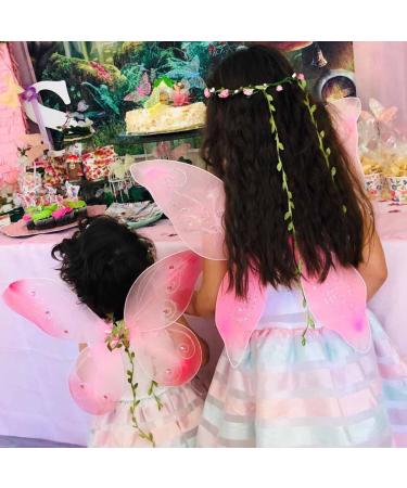 BARTOSI Boho Floral Headband - Handmade Flower Crown for Bride Wedding, Pink Hair Wreath with Ribbon - Adjustable Hair Accessories for Women and Girls - Buy Online on GoSupps.com