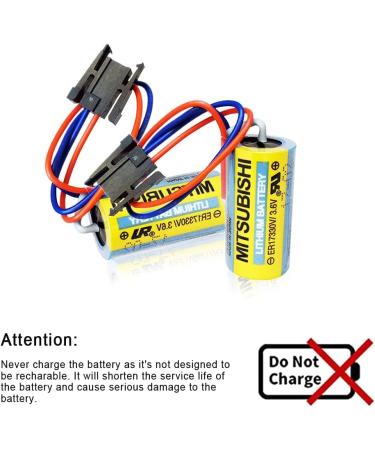 KANGLEUS 5 Pack ER17330v/3.6V PLC Battery - 1700mAh Non-Rechargeable for FANUC CNC Systems - International Shipping Available - Buy Online on GoSupps.com