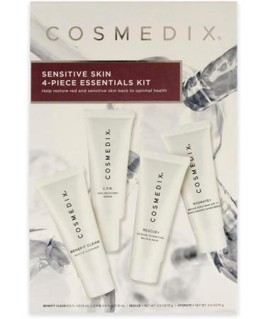 Sensitive Skin Essentials Kit by Cosmedix for Unisex 4 Pc 05oz Benefit Clean 05oz CPR 05oz Rescue 05oz Hydrate Plus - Buy Online on GoSupps.com