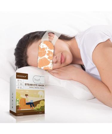12 Pcs Disposable Steam Eye Mask for Dry Eyes - Relief for Dark Circles, Puffiness, and Eye Fatigue (Lutein) - Buy Online on GoSupps.com