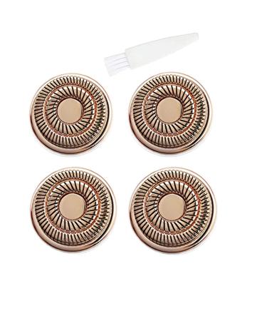 Face hair remover replacement heads for Flawless electric shaver 4pack gen 2 rosy gold replacement heads sound flawless for lips chin cheeks and sideburns