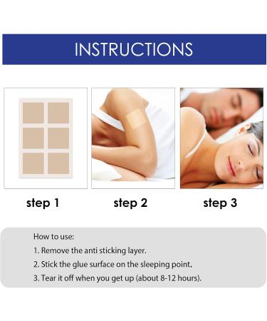 Natural Sleep Aid Patches - Fall Asleep Faster | 48 Sleep Patches for All Ages - Relieve Muscle Tension & Fatigue - Buy Online on GoSupps.com