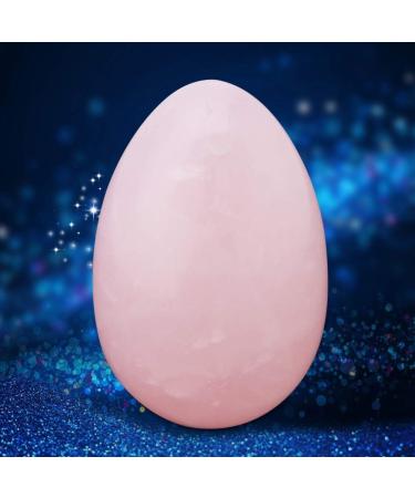 Rosenquarz Yoni Ei - Natural Rose Quartz Cone Exercise Stone for Postpartum Massage | Premium Quality & Exquisite Finish - Buy Online on GoSupps.com