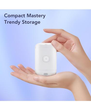 2 in 1 Electric Nail Clipper with Light Type C Fast Charging Automatic Nail Cutter White 400mAh Battery 1.5h Charging Time - Buy Online on GoSupps.com