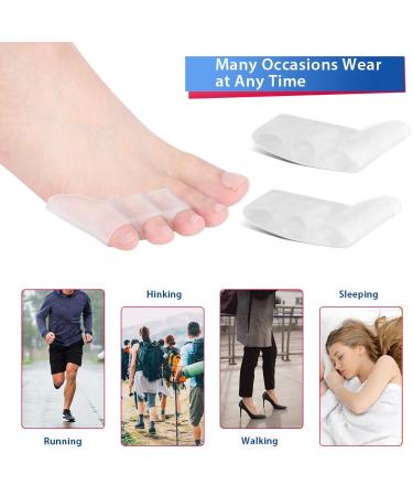 Pinky Toe Separator and Bunion Corrector for Pain Relief - Silicone Gel Protectors for Calluses, Blisters, Corns - Fits Men and Women - Buy Online on GoSupps.com
