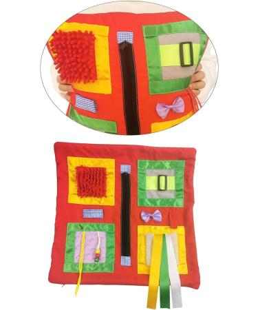 Generic Fidget Blanket Pillow for Elderly 45cmx50cmx4cm Sensory Motor Aids Lightweight for Toddlers Memory Aid Hand Exercisers Red - Buy Online on GoSupps.com