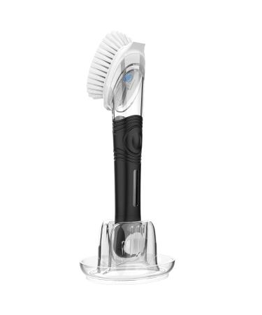 MR.SIGA Soap Dispensing Dish Brush Storage Set Kitchen Brush with Holder for Pot Pan Sink Cleaning