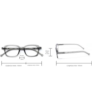 Gian Marco Venturi Unisex Sondrio Reading Glasses - Grey M | International Shipping Available - Buy Online on GoSupps.com