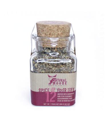 Natural Moose | 100% All Natural Herb & Spices | Americo with Caribbean Rum Steak Seasoning America with Caribean Rum Steak 80 g (Pack of 1)