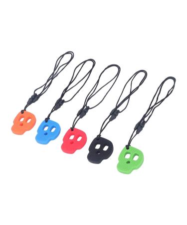 5 Piece Silicone Chewing Chains for Sensory Kids | Oral Motor Aids for Autism ADHD & Anxiety | Durable Necklaces - Buy Online on GoSupps.com