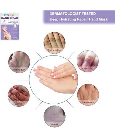 Lavender Hand Moisturizing Gloves - 3 Pairs | Hydrating and Anti-aging Hand Mask for Dry, Cracked Skin - Buy Online on GoSupps.com