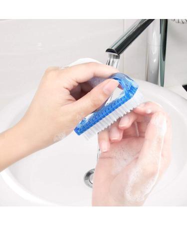 Senignol Handle Grip Nail Brush Cleaner Kit - 5 Pieces for Men & Women - Multicolor Blue - Buy Online on GoSupps.com