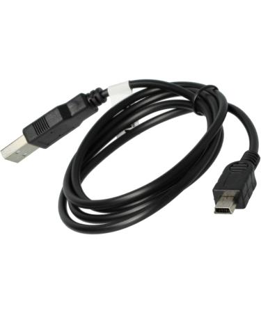 VHBW 1M USB Transfer Cable A-Mini-B 5-Pin - Compatible with Beurer BM-58 & BC 58 Blood Pressure Monitors - Black - Buy Online on GoSupps.com